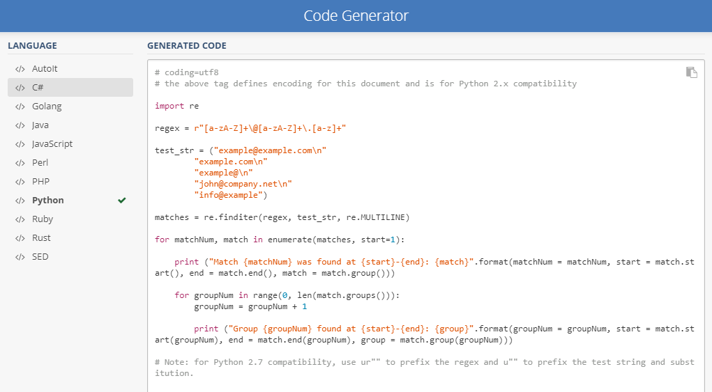 Code Generator