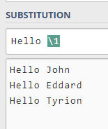 Substitution Regex 2